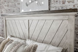 Bear Creek - Queen Bed - Whitewashed Gray