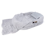 Washable Fluffy Human Dog Bed with Soft Blanket and Plump Pillow