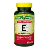 Spring Valley Extra Strength Vitamin E D-Alpha Softgels Supplement;  670 mg (1; 000 IU);  60 Count