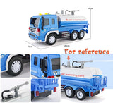 Sprinkler Car Model Toy with Sound Light Construction Vehicle Plastic Early education Toy, Orange