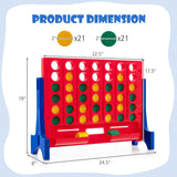 Jumbo 4-to-Score Connect Game Set with Carrying Bag and 42 Coins