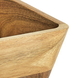 Better Homes & Gardens- Acacia Wood Oval Bowl, Natural Finish Brown