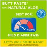 Boudreaux's Butt Paste with Natural* Aloe, Baby Diaper Rash Cream, Ointment, 4 oz, 2 Pack