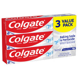 Colgate Baking Soda and Peroxide Whitening Toothpaste;  Brisk Mint;  3 Pack