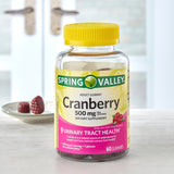 Spring Valley Adult Gummy Cranberry Dietary Supplement;  500 mg;  60 Count