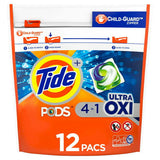 Tide PODS Ultra Oxi Liquid Laundry Detergent Pacs;  12 Count