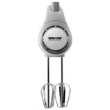 Better Chef 5-Speed 150W Hand Mixer with Silver Accents and Storage