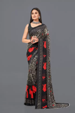 Printed Daily Wear Georgette Saree (Multicolor)