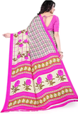 Printed Daily Wear Crepe Saree  (Multicolor)