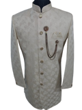 Skin Colour Sherwani For Men Party And Wedding, Size - 36