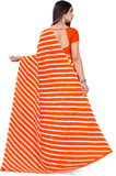 Printed Daily Wear Georgette Saree  (Orange)