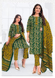 Women'S Kurta With Pant And Cotton Dupatta Set. Readymade Salwar Suit