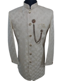 Skin Colour Sherwani For Men Party And Wedding, Size - 36