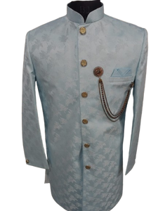 Light Sky Blue Sherwani For Men Party And Wedding, Size - 40