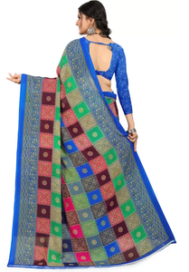 Printed Daily Wear Georgette Saree  (Multicolor)