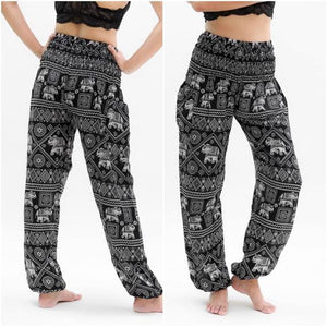 Black ELEPHANT Pants Women Boho Pants Hippie Pants Yoga