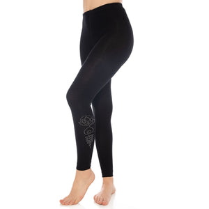 Bamboo Leggings for Women Soft Stretch Full Length with Fancy