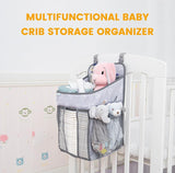 Baby Crib Hanging Storage Bag Portable Diaper Organizer Newborn