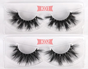 100 Pairs 3D Mink Lashes Wholesale Bulk  3D Mink Eyelashes Thick Long