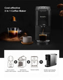 3 in 1 Espresso Coffee Machine 19Bar 1450W Multiple Capsule Coffee