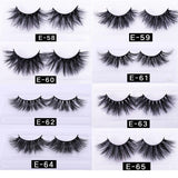 25 MM Lashes Wholesale 30/50/100 Pairs 3D Mink Eye Lashes With Tray No