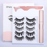 5 Pairs Magnetic Eyelashs Set Magnet Liquid Eyeliner & Magnetic Lashes