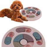 Pet Dog Puzzle Toys Round Interactive Slow Dispensing Feeding Pet Dog