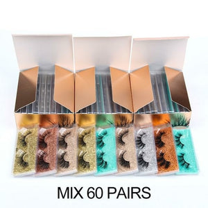 Eye Lashes Wholesale 5/30/50/100pcs 6D Mink Lashes Natural False