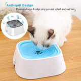 1.5L Pet Drinking Water Bowl Floating Non-Wetting Mouth Dog Cat Bowl