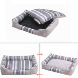 Pet Dog Bed Soft Kennel Sofa Winter Warm Pet Blanket Mat Removable