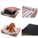 Pet Dog Bed Soft Kennel Sofa Winter Warm Pet Blanket Mat Removable