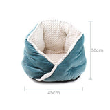 Cat Bed Soft Comfortable Pet Basket Warm Triangular Cat House Puppy