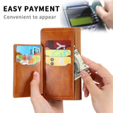 Zipper Wallet Flip Case For iPhone With Wireless Charging Support