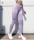 Seamless 2 Pcs Set Women Sport Suit Gym Workout Clothes Long Sleeve