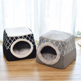 Detachable Soft Kennel Cat Bed Breathable Cat Pet Cave House Sleeping