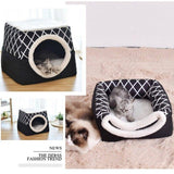 Detachable Soft Kennel Cat Bed Breathable Cat Pet Cave House Sleeping