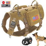 Durable Tactical Military Dog Harness Strong Nylon Pet Vest Working