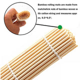 DIY Bamboo Sushi Rolling Mat Set