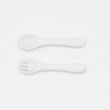 Baby Food Grade Complementary Food Training Silicone Spoon Fork Sets