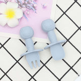 Baby Bear Pattern Complementary Food Training Lovely Silicone Spoon