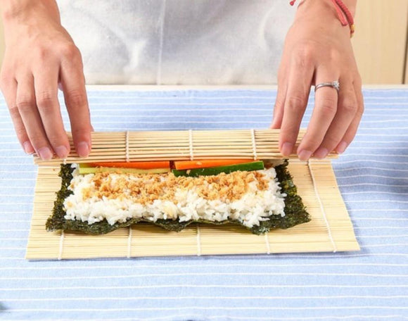 DIY Bamboo Sushi Rolling Mat Set