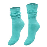 Kids Cotton Knee High Slouch Socks, 1 Pair, Ages 3-15, Elastic &