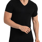 Premium V Neck T Shirts for Men Rayon Made from Bamboo Tees Moisture