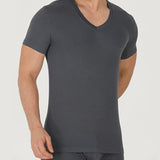 V Neck T Shirts for Men Rayon Made from Bamboo Tees Breathable