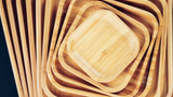 Bamboo Square Platter 14" inch X 14" inch | For Appetizers / Barbecue