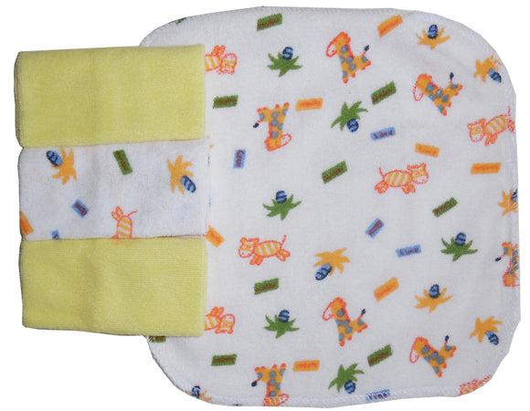 Bambini Four Piece Wash Cloth Set