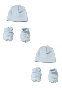 Preemie Cap and Bootie - 4 Pc Set