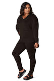 Basic Bae Full Size V-Neck Soft Rayon Long Sleeve Top and Pants Lounge Set