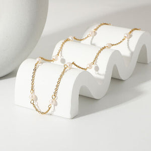 Freshwater Pearl 18K Gold-Plated Necklace