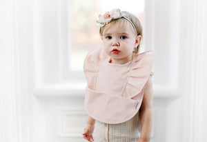 Peach Blush Angel Bib